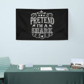 Vortäuschen im Hai - Crazy Shark Lover Geschenke Banner (Messeveranstaltung)