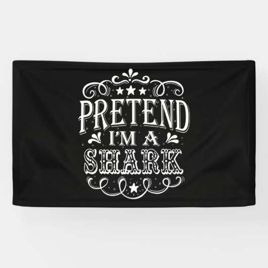 Vortäuschen im Hai - Crazy Shark Lover Geschenke Banner (Horizontal)