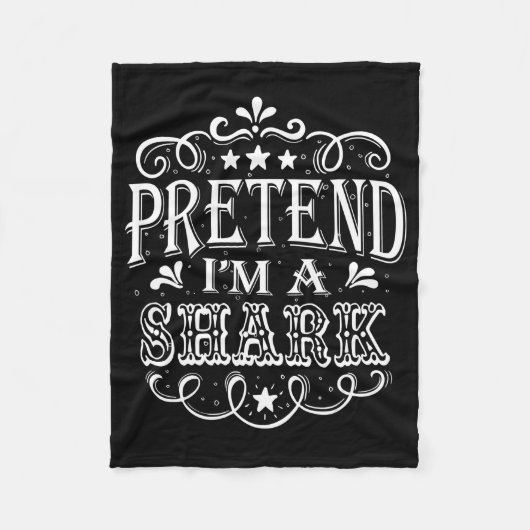 Vortäuschen im Hai - Crazy Shark Lover Geschenke Fleecedecke (Vorderseite)