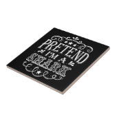 Vortäuschen im Hai - Crazy Shark Lover Geschenke Fliese (Seite)