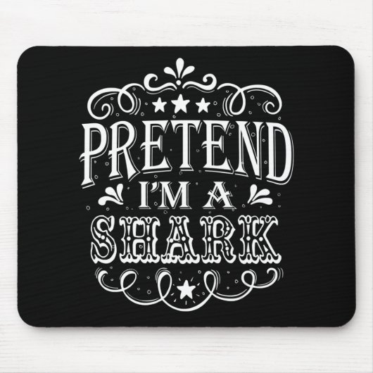 Vortäuschen im Hai - Crazy Shark Lover Geschenke Mousepad (Vorne)
