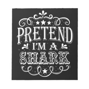 Vortäuschen im Hai - Crazy Shark Lover Geschenke Notizblock