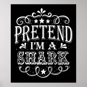 Vortäuschen im Hai - Crazy Shark Lover Geschenke Poster
