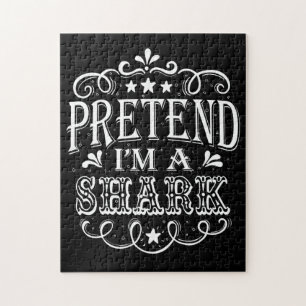Vortäuschen im Hai - Crazy Shark Lover Geschenke Puzzle