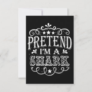 Vortäuschen im Hai - Crazy Shark Lover Geschenke RSVP Karte