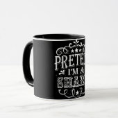 Vortäuschen im Hai - Crazy Shark Lover Geschenke Tasse (Vorderseite Links)