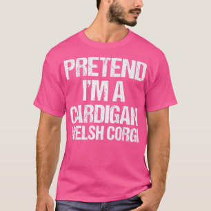 Vortäuschen im Kardigan Welsh Corgi Lazy Halloween T-Shirt