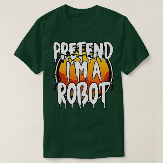 Vortäuschen im Robot Halloween 2021 KostümHallowee T-Shirt (Design vorne)