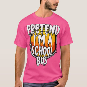 Vortäuschen im Schulbus Halloween 2021 Kostüm Hal T-Shirt