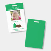 Vortäuschen Park Ranger Abzeichen für Kinder Perso Ausweis (Vorder- & Rückseite)