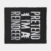 Vortäuschen Sie sich ein Weihnachtskostüm der Rent Fleecedecke (Vorderseite (Horizontal))