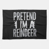 Vortäuschen Sie sich ein Weihnachtskostüm der Rent Geschirrtuch (Horizontal)