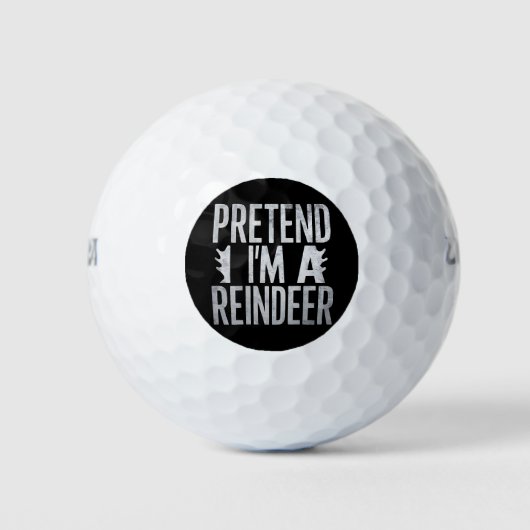 Vortäuschen Sie sich ein Weihnachtskostüm der Rent Golfball (Vorderseite)