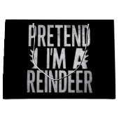 Vortäuschen Sie sich ein Weihnachtskostüm der Rent Große Geschenktüte (Vorderseite)