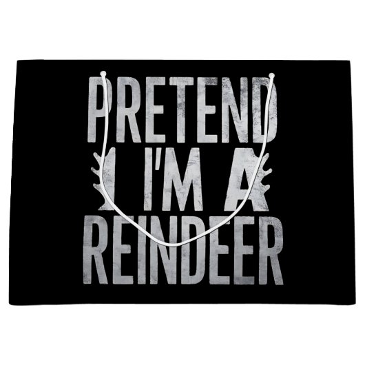 Vortäuschen Sie sich ein Weihnachtskostüm der Rent Große Geschenktüte (Vorderseite)