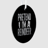 Vortäuschen Sie sich ein Weihnachtskostüm der Rent Ornament (Vorderseite)