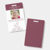 Vortäuschen Vet Play Abzeichen für Kinder Personal Ausweis (Vorder- & Rückseite)