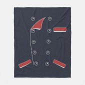 Vortäuschen von Koch Outfit Fleecedecke (Vorderseite)