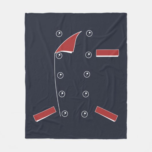 Vortäuschen von Koch Outfit Fleecedecke (Vorderseite)