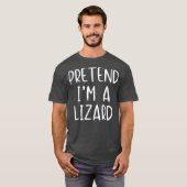 Vortäuschen von Lizard Costume Halloween Lazy Easy T-Shirt (Vorne ganz)