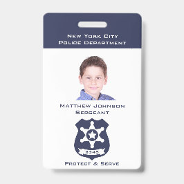 Vortäuschen von Polizeikräften Abzeichen für Kinde Ausweis