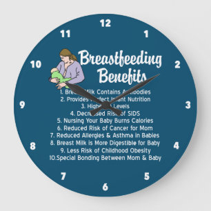 Vorteile beim Stillen Hauptgründe für das Stillen Große Wanduhr