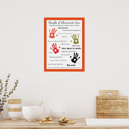 Vorteile des Chiropractic Care Poster individuell (Küche)