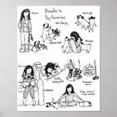 Vorteile für das Eigentum an Mops Poster (Vorne)