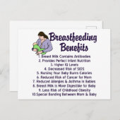 Vorteile für die Stillzeit Postkarte (Vorne/Hinten)