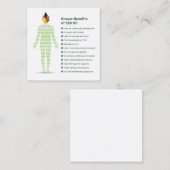 Vorteile von Cbd-Öl Quadratische Visitenkarte (Vorne/Hinten)