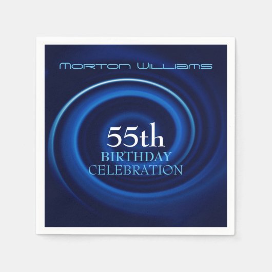 Vortex 55. Geburtstagsfeier Napkins Serviette (Vorderseite)