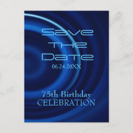 Vortex 75. Geburtstag Save the Date Postkarte