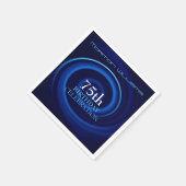 Vortex 75. Geburtstagsfeier Napkin Serviette (Ecke)