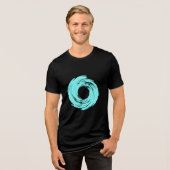 Vortex Azul Claro Tri-Blend Shirt (Vorderseite voll)