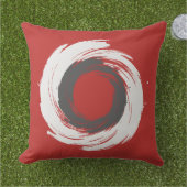 Vortex Branco e Preto Kissen (Gras)