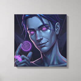 Vortex Clown Leinwanddruck