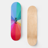 VORTEX DER FARBEN 8,5" SKATEBOARD (Vorderseite)
