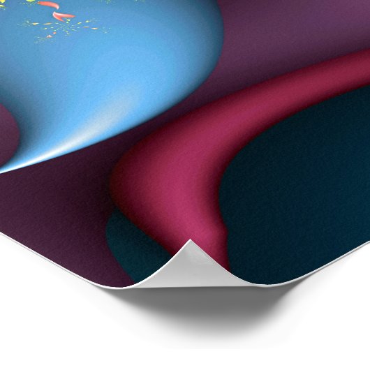 Vortex der Farben Poster (Ecke)