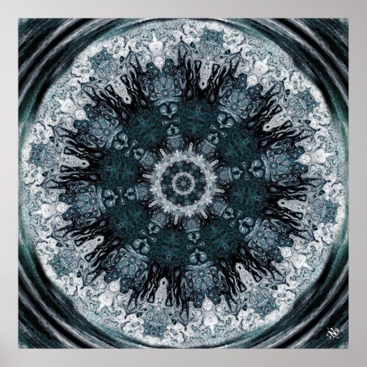 Vortex der Götter abstrakte hypnotische Zusammense Poster (Vorne)