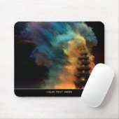 Vortex der leuchtenden Farbexplosion Mystische Pag Mousepad (Mit Mouse)