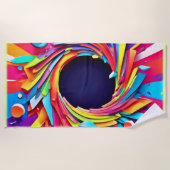 Vortex der Vitalkunst Strandtuch (Vorderseite)