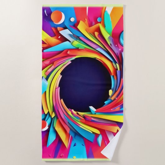 Vortex der Vitalkunst Strandtuch (Vorderseite)