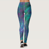 Vortex Gefärbte Krawatte Leggings (Rückseite)