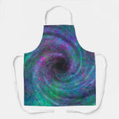 Vortex-Gefärbte Krawatte-Schürze Schürze (Vorderseite)