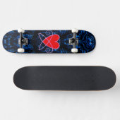 Vortex Heart Skateboard (Horizontal)