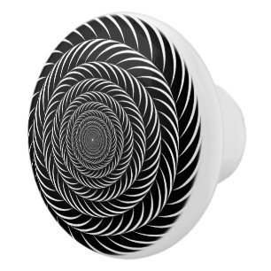Vortex Mandala Keramikknauf