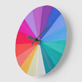 vortex of colours round large wall clock große wanduhr (Winkel)