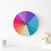 vortex of colours round large wall clock große wanduhr (Zuhause)