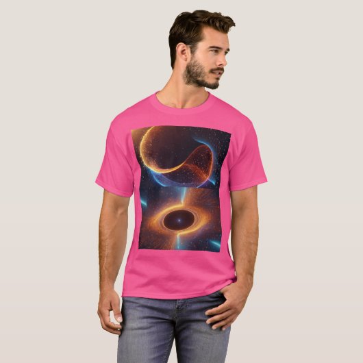 "Vortex of Energy: Partikel in Hyperspace Motion" T-Shirt (Vorne ganz)
