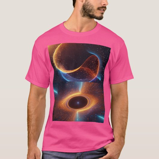 "Vortex of Energy: Partikel in Hyperspace Motion" T-Shirt (Vorderseite)